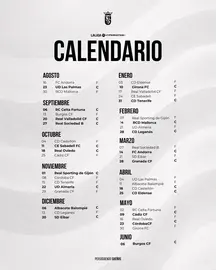 Calendario completo de la AD Ceuta en LaLiga Hypermotion 26-27