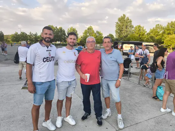 Aficionados ceutíes, este viernes en Valladolid