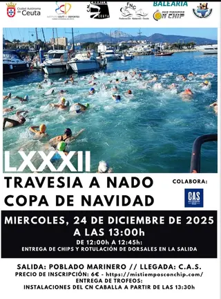 Cartel anunciador de la Travesía Copa de Navidad