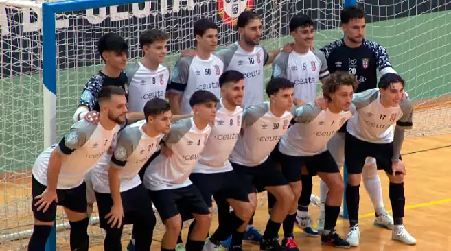 Formación del Ceutí, antes de medirse al Málaga Ciudad Redonda