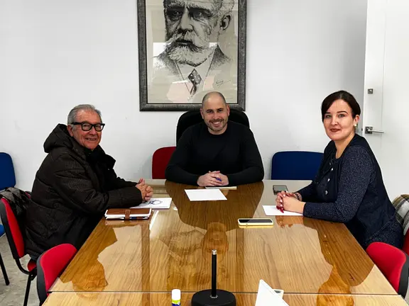 Pedro Mariscal, Miguel Ángel P´rrez Triano y Mayda Daoud