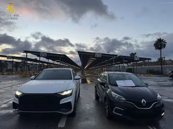 coches sustra&iacute;dos guardia civil