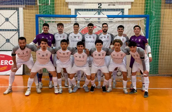 Formaci&oacute;n de la UA Ceut&iacute;, este domingo en el pabell&oacute;n La Granja de Zaragoza