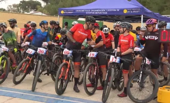 Momentos previos a la salida de la prueba desde el Campo de Tiro del Jaral