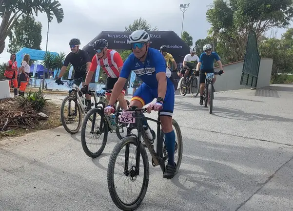 Un momento de la salida de la prueba desde el Centro Ecuestre 'Ciudad de Ceuta'
