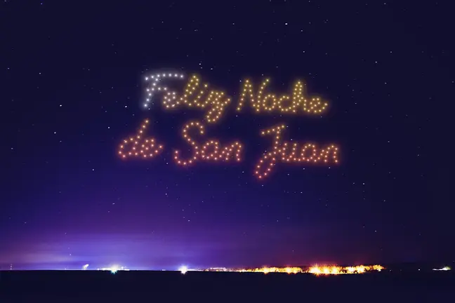 Amazing Night View Sky Above Village. Night Dark Blue Sky Glowing Stars Background Backdrop With Sky Gradient. Colourful Night Starry Sky In Blue Colors.