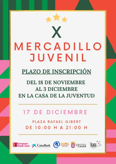 CARTEL DEL X MERCADILLO JUVENIL