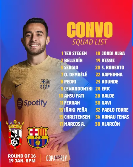 Convocatoria barca