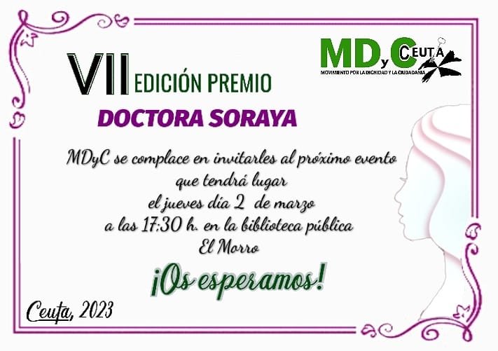 Invitación_Premio Doctora Soraya