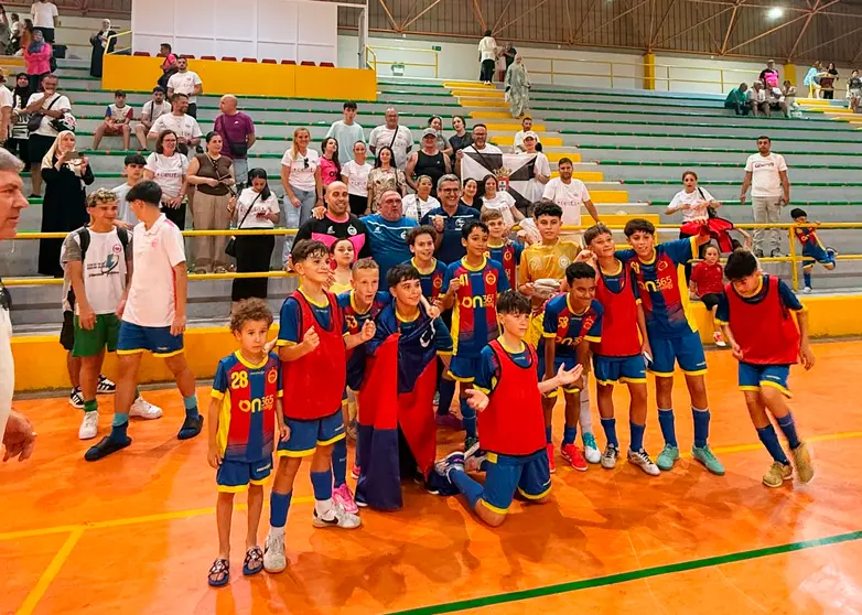 Los alevines del Puerto celebran su clasificación para la Fase Final del Nacional