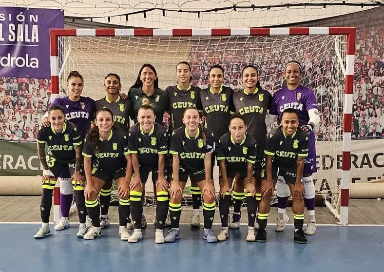Formación del Ceuta Femenino en su primer amistoso de pretemporada