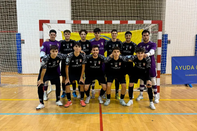 Formación del Ceutí, este miércoles en el Complejo Deportivo Ciudad de Cádiz