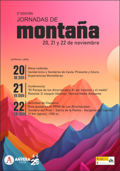 Cartel anunciador de las Jornadas organizadas por Anyera