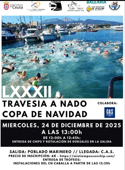 Cartel anunciador de la Travesía Copa de Navidad