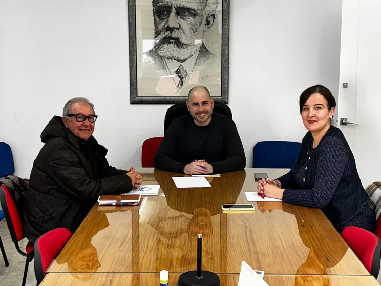 Pedro Mariscal, Miguel Ángel P´rrez Triano y Mayda Daoud