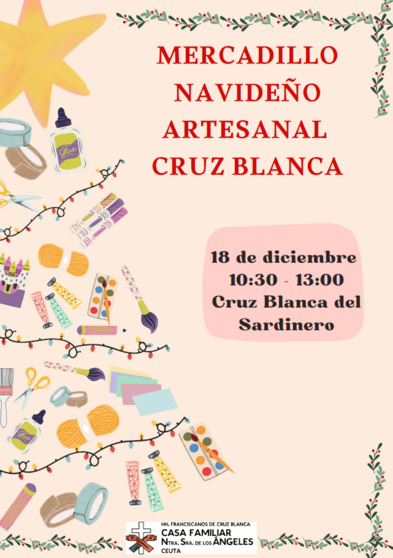 mercadillo navide&ntilde;o cruz blanca