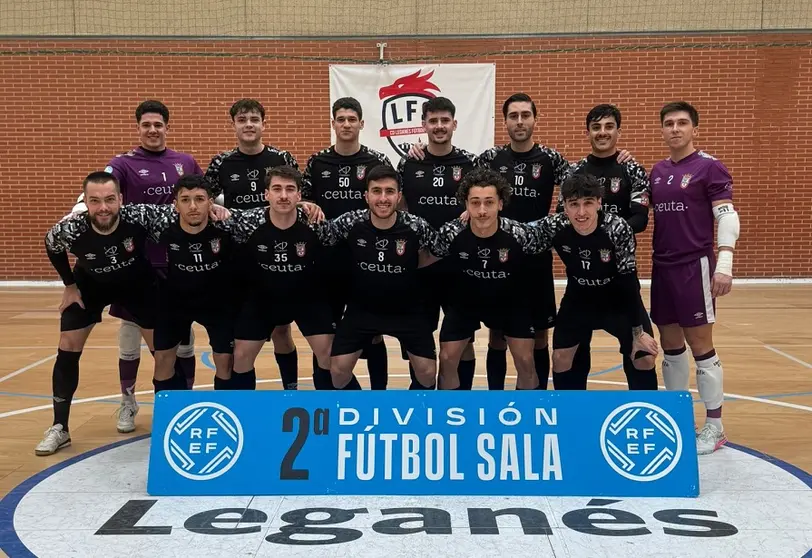 Formaci&oacute;n de la UA Ceut&iacute;, este domingo en el pabell&oacute;n La Fortuna de Legan&eacute;s