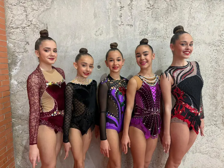 Las cinco gimnastas ceut&iacute;es consiguieron medalla en Trebujena