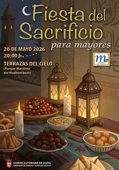 Cartel fiesta sacrificio mayores
