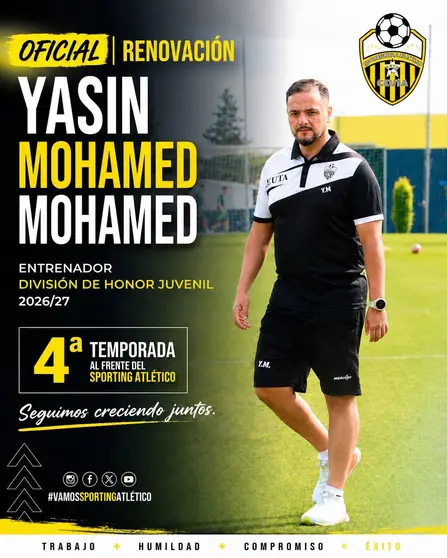 As&iacute; ha confirmado el Sporting la continuidad de Yasin Mohamed