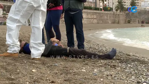 Cadaver playa de la Ribera