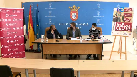 Rueda de prensa Ciudad, Cámara y Confederaciión de empresarios