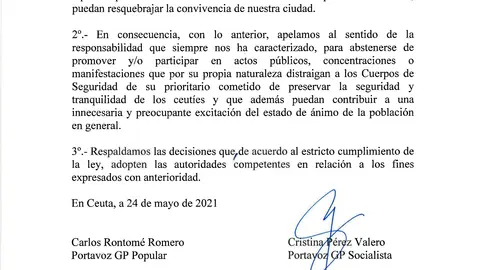 DECLARACION INSTITUCIONAL 24052021