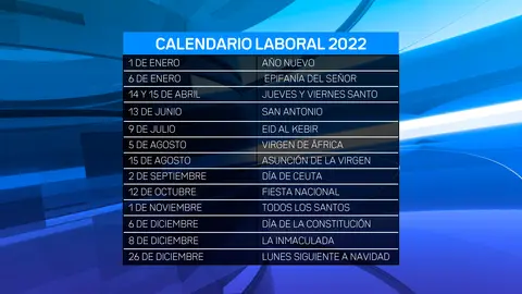 CALENDARIO LABORAL 2022
