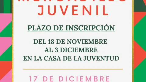 CARTEL DEL X MERCADILLO JUVENIL