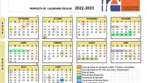 propuesta calendario escolar foro de la educacion