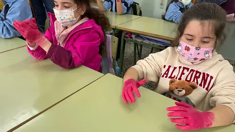 campaña lavado manos colegio lope de vega niños