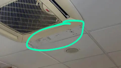 humedad en los techos