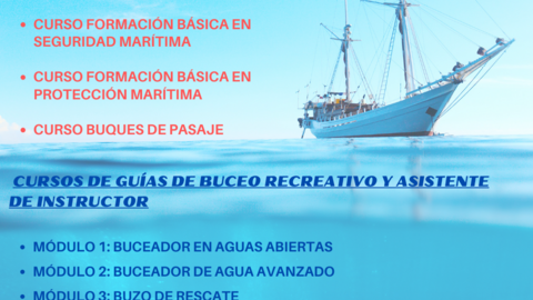 Cartel Formación marítima.