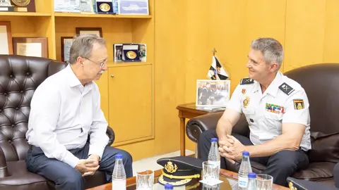 Vivas recibe al jefe superior de la Policía Nacional en Ceuta, Francisco López Gordo