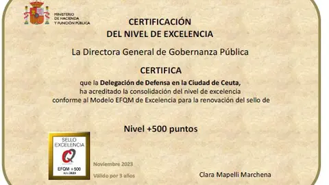 CERTIFICADO CALIDAD +500