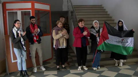 minuto de silencio ugr palestina