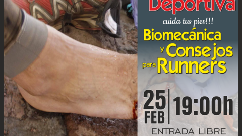 Cartel anunciador de la charla organizada por el Club Anyera