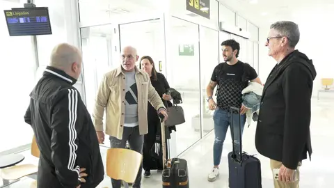 Luis de la Fuente, a su llegada a Ceuta este domingo por la tarde