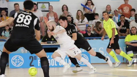 Un lance del partido disputado este sábado por el Ceutí en San Pedro del Pinatar