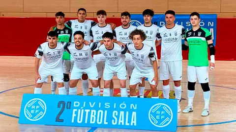 Formación de la UA Ceutí, este sábado en la Ciudad Deportiva Joan Gamper