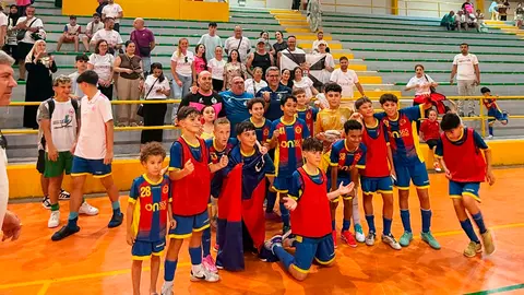Los alevines del Puerto celebran su clasificación para la Fase Final del Nacional