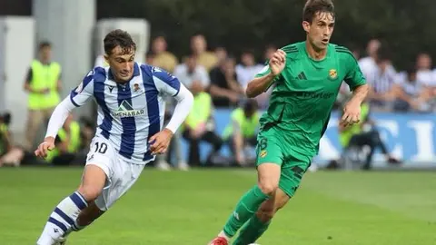 Un lance del Real Sociedad B- Nàstc de Tarragona de este domingo