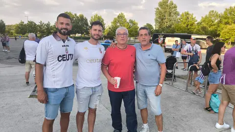 Aficionados ceutíes, este viernes en Valladolid