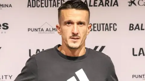 Salvi Sánchez, jugador de la AD Ceuta