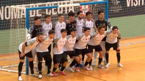 Formación del Ceutí, este sábado, antes de medirse al Melistar de Melilla