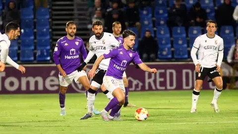 Un momento del partido disputado este martes en Guadalajara