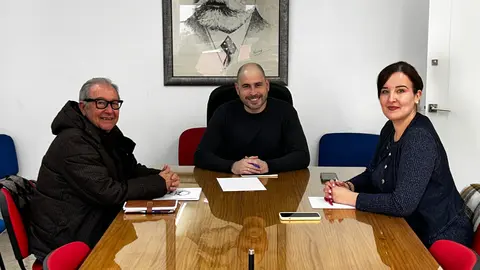 Pedro Mariscal, Miguel Ángel P´rrez Triano y Mayda Daoud