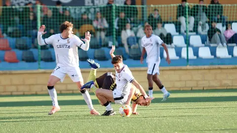 Un momento del partido disputado este s&aacute;bado en el Jos&eacute; Mart&iacute;nez 'Pirri'