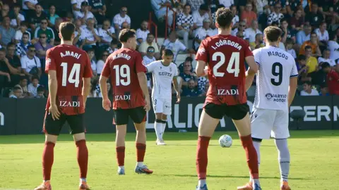 Una imagen del Ceuta-Mirand&eacute;s de la primera vuelta en el Murube