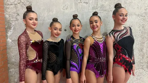 Las cinco gimnastas ceut&iacute;es consiguieron medalla en Trebujena